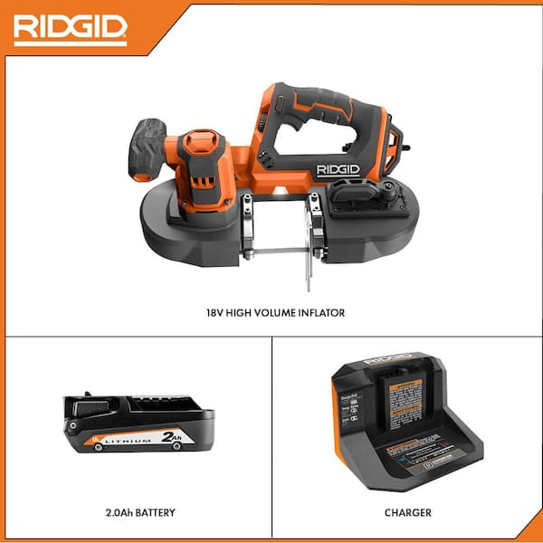 18V Cordless Compact Band Saw Kit with 18V Lithium-Ion 2.0 Ah Battery and Charger