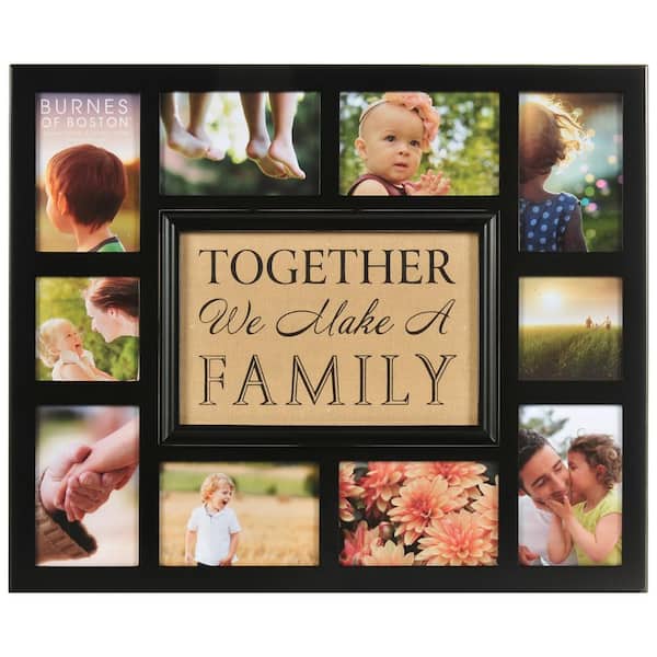 Pinnacle 10-Opening 4 in. x 4 in., 4 in. x 6 in. Collage Matted Picture Frame