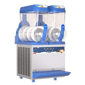 BZD 1015 oz. Snow Cone Machine in Blue with Stainless Steel Body, 2 x 15 L Tanks