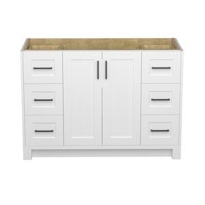 48 in. W x 22 in. D x 34 in. H Bath Vanity Cabinet without Top Bathroom Vanity Cabinet in Matte White