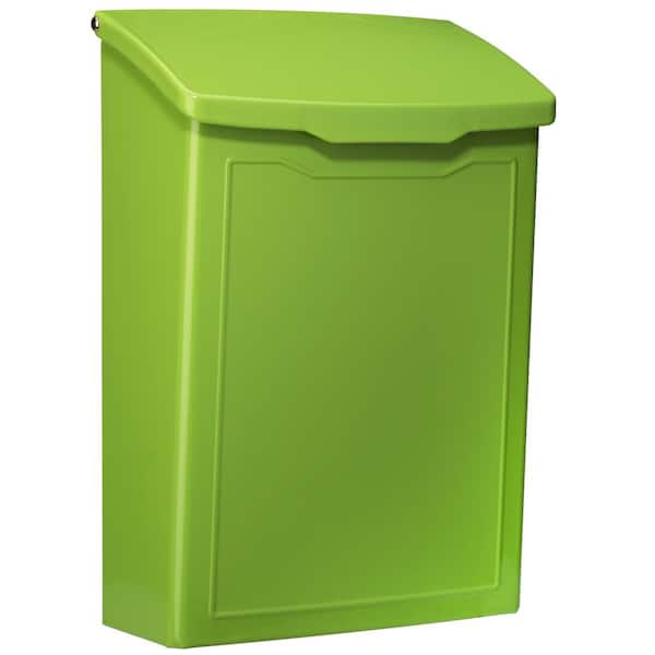 Architectural Mailboxes Marina Lime Green Wall Mount Mailbox