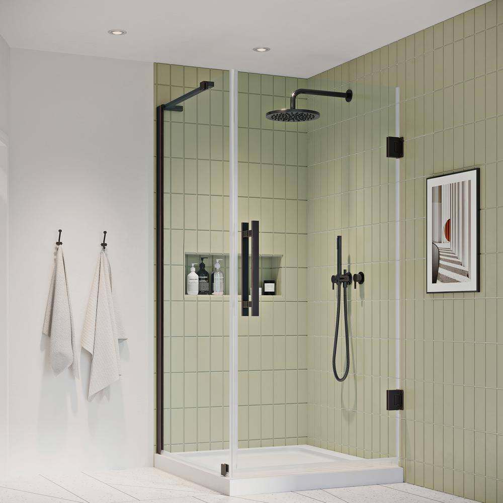 Endless Tampa-Pro 32" Frameless Shower Kit with Oil Rubbed Bronze Finish