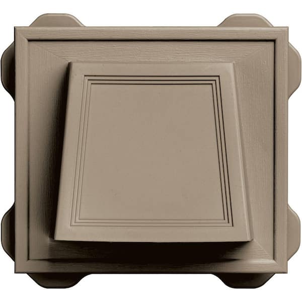 Builders Edge 4 in. Hooded Vent #095-Clay
