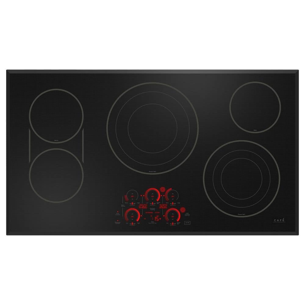 36" Black Touch Control Electric Cooktop with 5 Burners