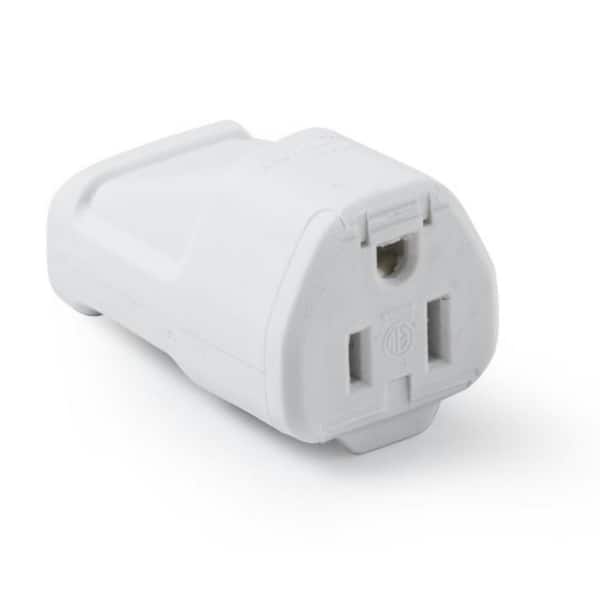 15 Amp Plus T 125-Volt NEMA Connector White