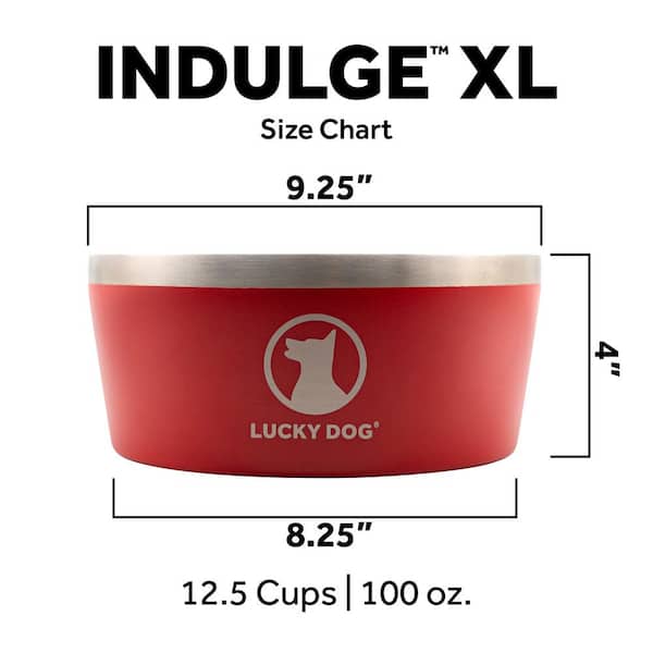 Lucky Dog® Rotating Double Food & Water Kennel Dog Bowls