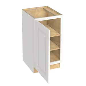 Grayson Pacific White Painted Plywood Shaker Assembled Bath Cabinet FH Sft Cls L 18 in W x 21 in D x 34.5 in H