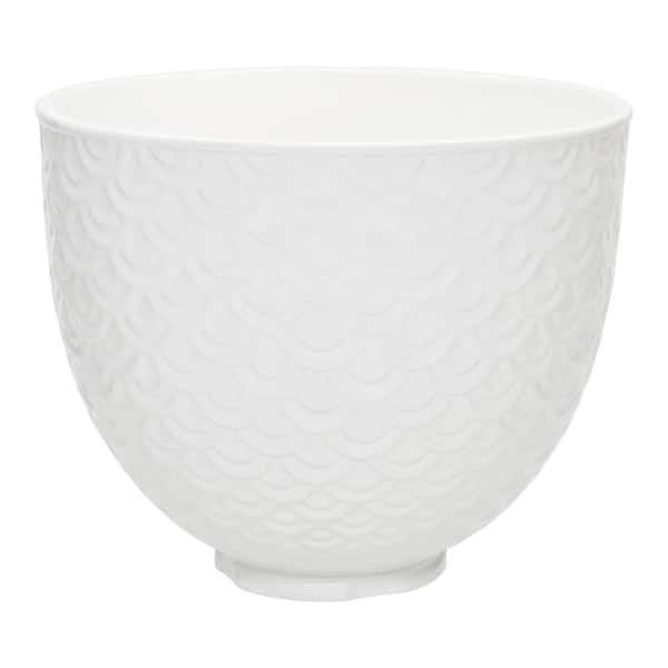 KitchenAid Patterned Ceramic Bowl - White/Blue, 5 qt - Kroger