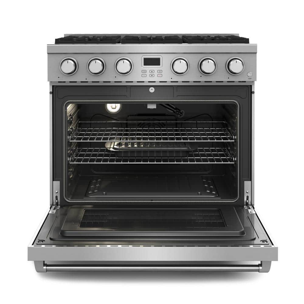 Thor Kitchen 36" Stainless Steel Free-Standing Propane Gas Range