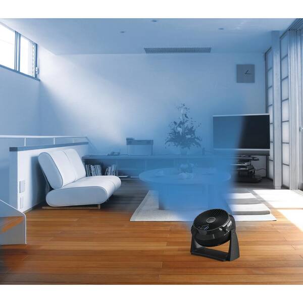 Lasko Air Flexor 10 in. 3 Speed Black Desk Fan with Timer and Remote  Control 3637 - The Home Depot