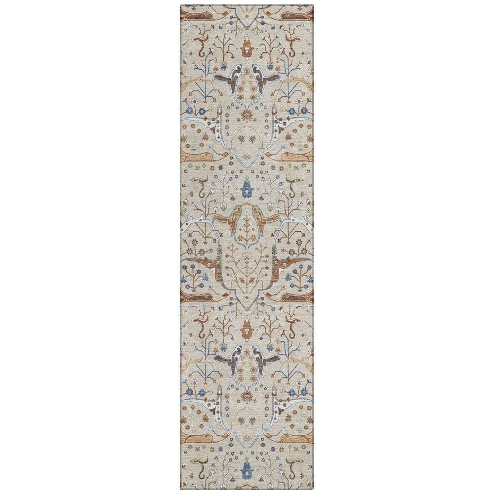 Chantille Machine Washable Indoor/Outdoor Abstract ACN2250 Beige 2 ft. 3 in. x 7 ft. 6 in. Runner Rug price history on PriceWatchPro