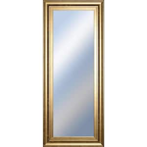 Small Rectangle Bronze Hooks Classic Mirror (18 in. H x 42 in. W)