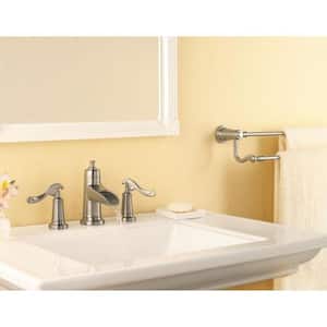Ashfield 8 in. Widespread 2-Handle Waterfall Bathroom Faucet in Brushed Nickel