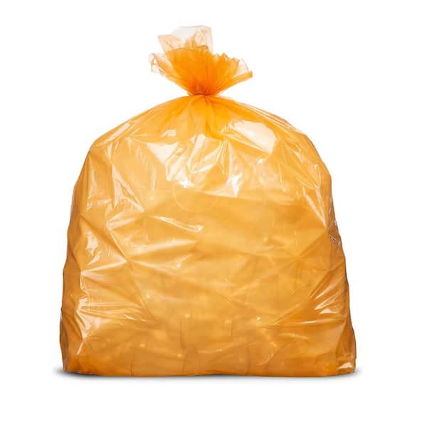 Plasticplace 32-33 Gal. Orange Trash Bags (Case of 100) W33RNG12