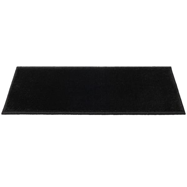 Custom Stair Treads Solid Black 12 in. x 26 in. Stair Tread Cover (Set of 15)