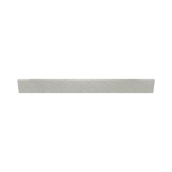 J COLLECTION 37 in. Cultured Marble Backsplash in Silver Stream
