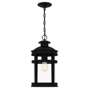 Scout 1-Light Matte Black Lantern Pendant Light