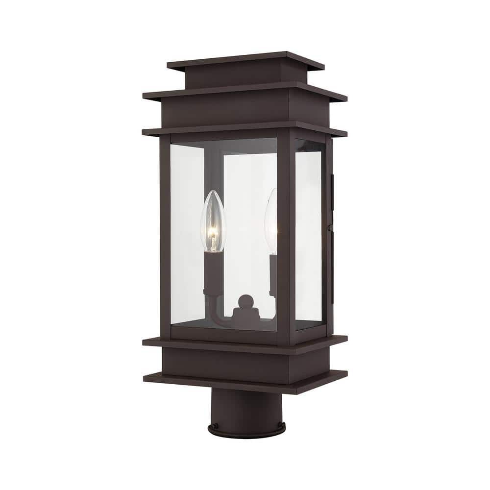 Stickland 17 in. 2-Light Bronze Cast Brass Hardwired Outdoor Rust Resistant