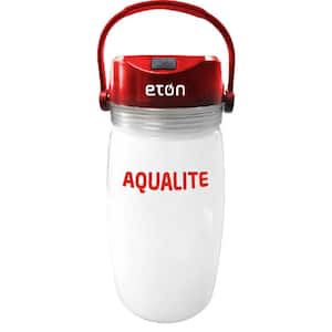 AquaLite Solar Powered Lantern and Water Bottle with Emergency Kit Essentials