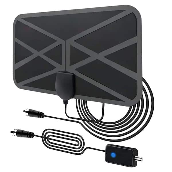 530 Miles Long Coverage Reception Amplified UHF 4K 1080p Digital Indoor HD TV Antenna with Smart IC Chip Signal Booster