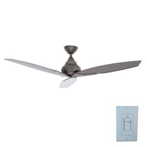 Florentine IV 56 in. Indoor/Outdoor Natural Iron Ceiling Fan with Wall Control