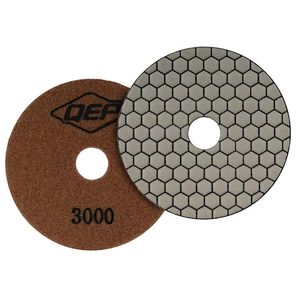 Xtreme 4 in. Dry Diamond Polishing Pad 3000 Grit for Ceramic, Porcelain, Engineered Stone, Concrete, Marble, Granite