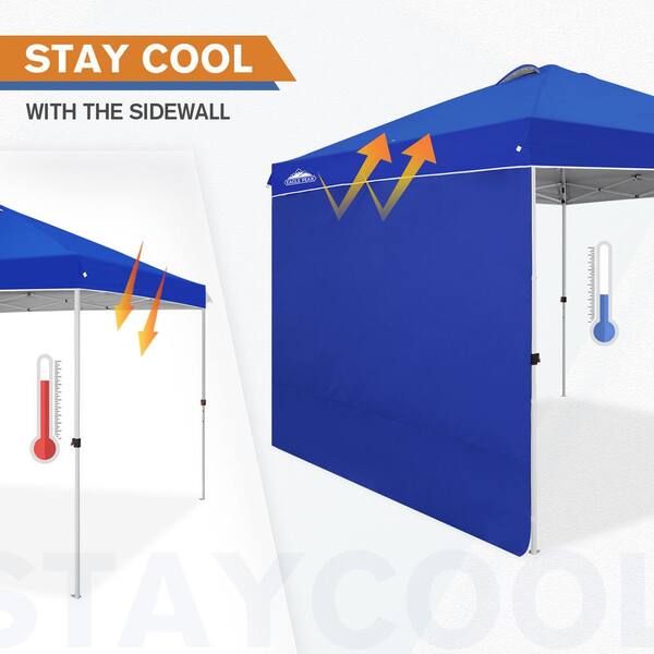 EAGLE PEAK 10 ft. W x 10 ft. D Pop-Up Canopy Tent with 1 