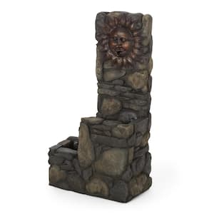 Haralson Outdoor 36.5 in. 3-Tier Sun Waterfall Fountain