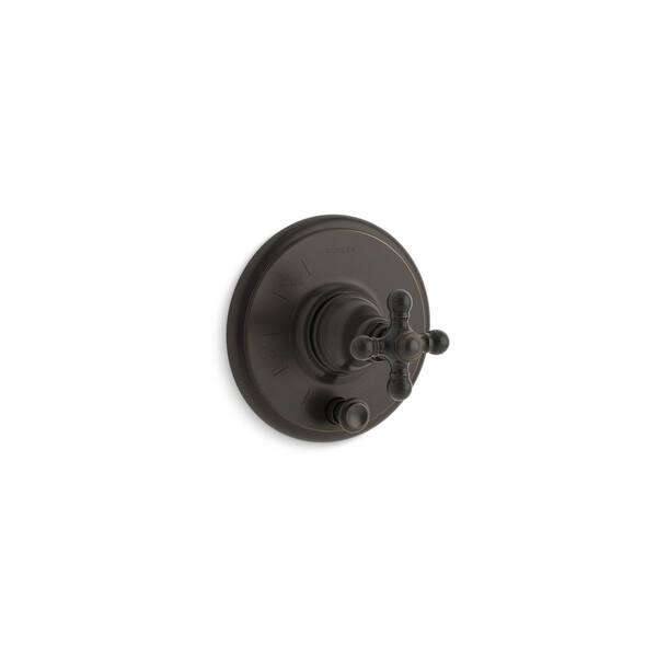 KOHLER Artifacts RiteTemp valve trim with pushbutton diverter and