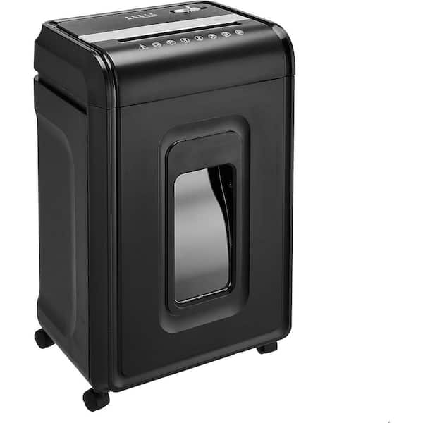 24 Sheet Cross Cut Paper, CD and Card Home Office Shredder with Pullout Basket, in Black