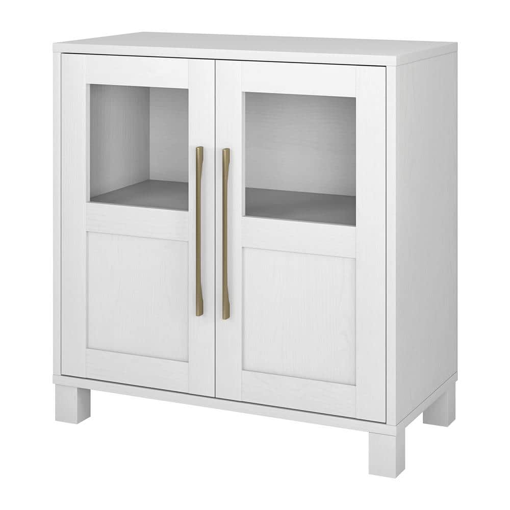 White MDF Freestanding Office Cabinet with Adjustable Shelving