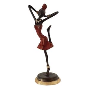 Wood African Dancer Figurine