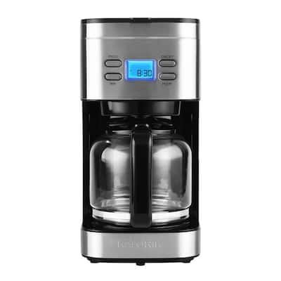 12-Cup Stainless Steel Programmable Digital Coffee Maker