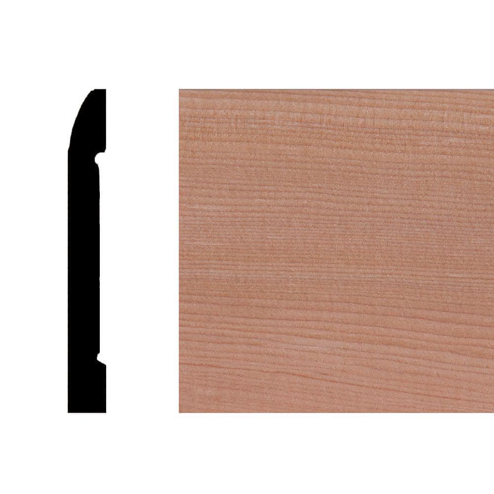 Builder's Choice LWM723 7/16 in. x 31/4 in. Hemlock Wood Base Molding