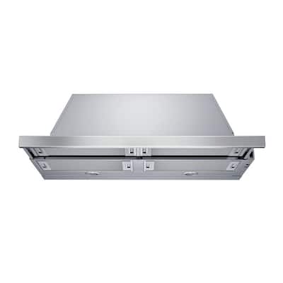 500 Series 36 in. Pull-Out Range Hood with Lights in Stainless Steel