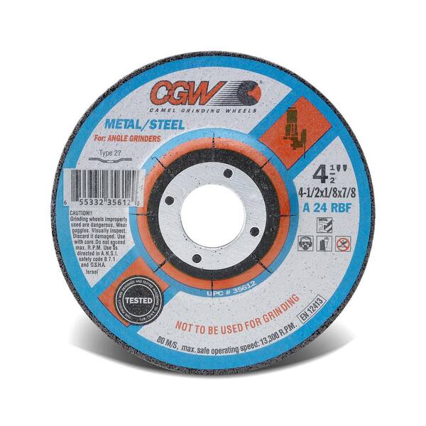 CGW CAMEL GRINDING WHEELS 9 in. x 1/8 in. x 5/8 in.-11 T27 Combo Wheel (10-Pack)
