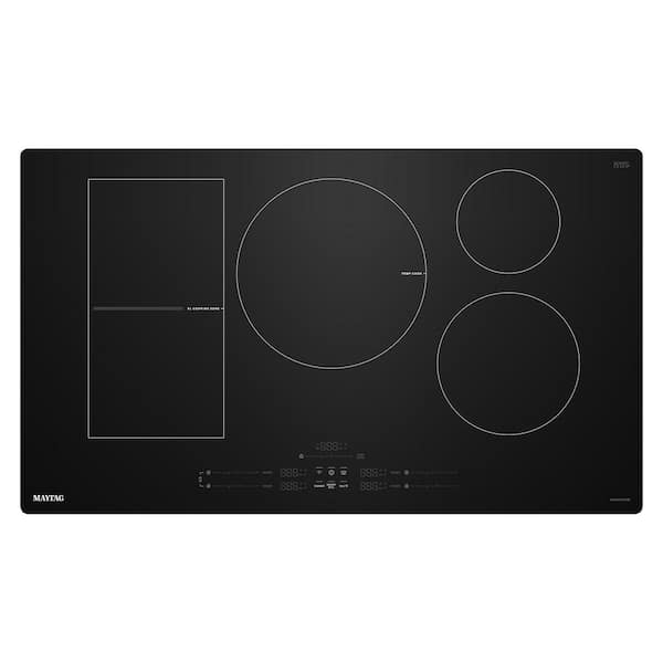 36 in. 5-Elements Induction Electric Cooktop in Black with PowerBoost