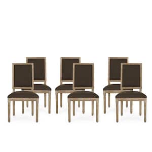 Robin Brown and Natural Upholstered Dining Chair (Set of 6)