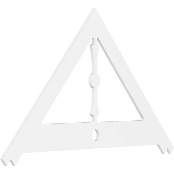 Ekena Millwork Artisan 1 in. D x 42 in. W x 72 in. L Signature Urethane Gable Pediment