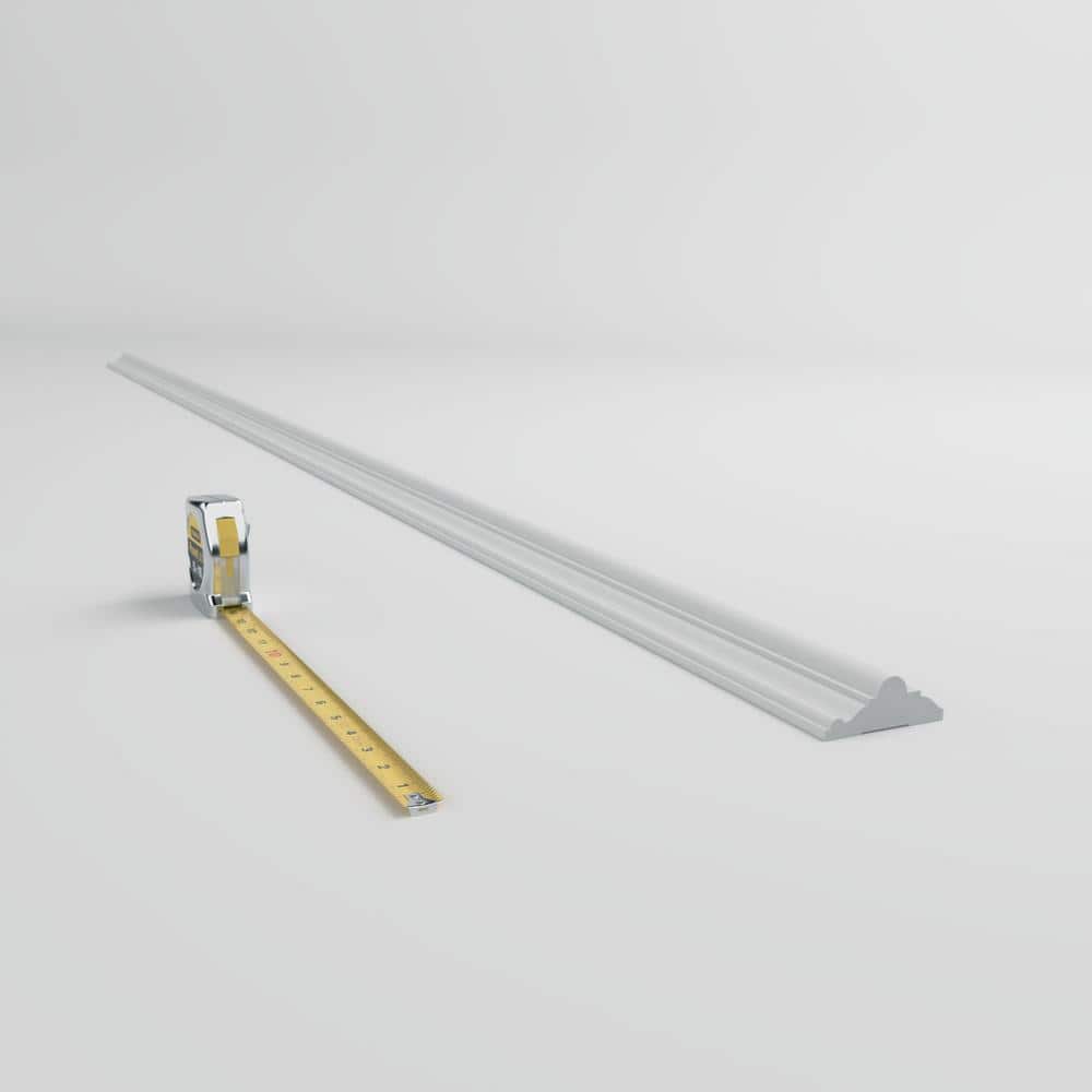 96" White Finger-Joint Pine Chair Rail Moulding