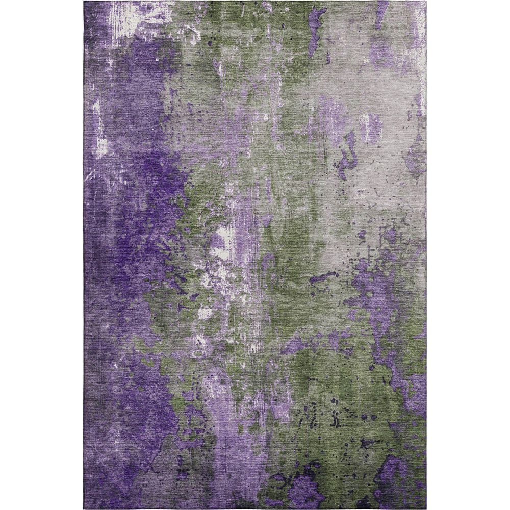 Mayfield Premium Machine Washable Abstract AMF1870 Olive 8 ft. x 10 ft. Area Rug price history on PriceWatchPro
