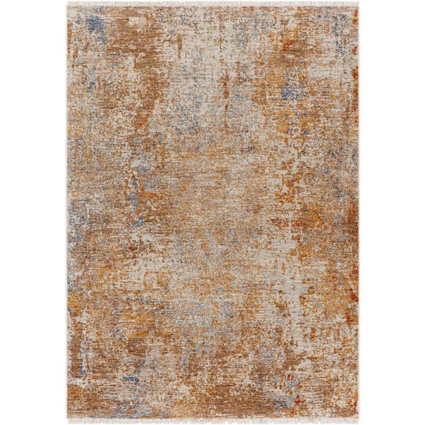 Livabliss Rebekah Orange Doormat 3 ft. x 5 ft. Indoor Area Rug