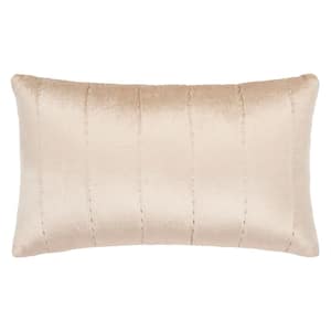 Gressa Champagne 12 in. X 20 in. Throw Pillow