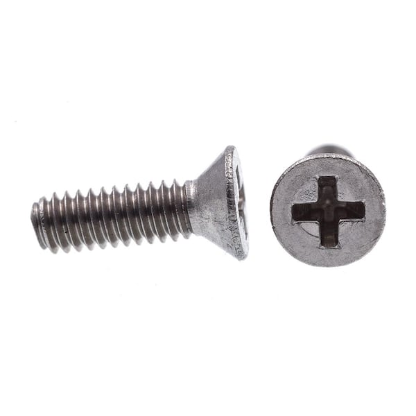 3/16 Length #2-56 Threads Plain Finish Flat Head Pack of 100 Stainless Steel Machine Screw Star Drive 
