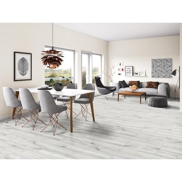Toledo Blanc 6 in. x 36 in. Matte Porcelain Wood Look Floor and Wall Tile (648 sq. ft./Pallet)