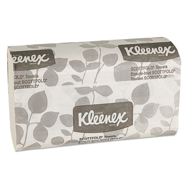 Kleenex Premiere White Folded Towels 7 4/5 x 12 2/5 (120 Sheets per Pack, 25 Packs per Carton)