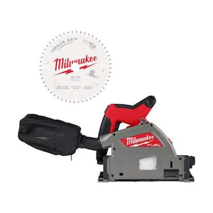 M18 FUEL 18V Lithium-Ion Cordless Brushless 6-1/2 in. Plunge Cut Track Saw W/Carbide Laminate Track Saw Blade