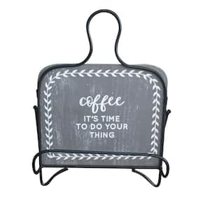Gray Coffee It's Time To Do Your Things Book Holder Stand - 9.5 x 12.625 in.