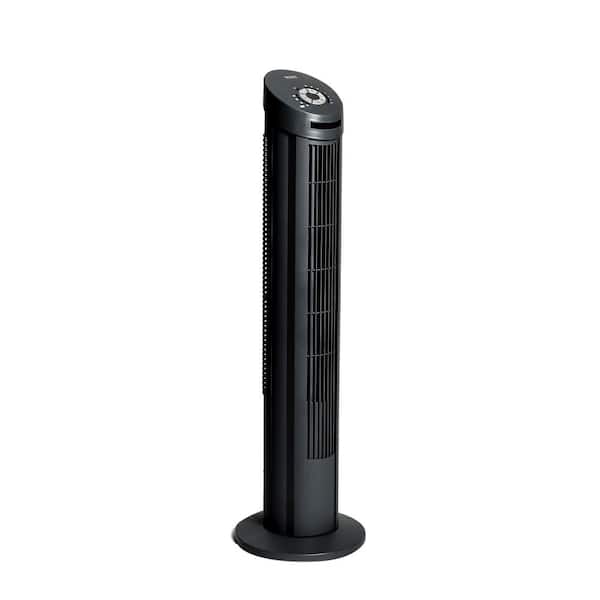 Seville Classics Black UltraSlimline 40 in. Oscillating Tower Fan