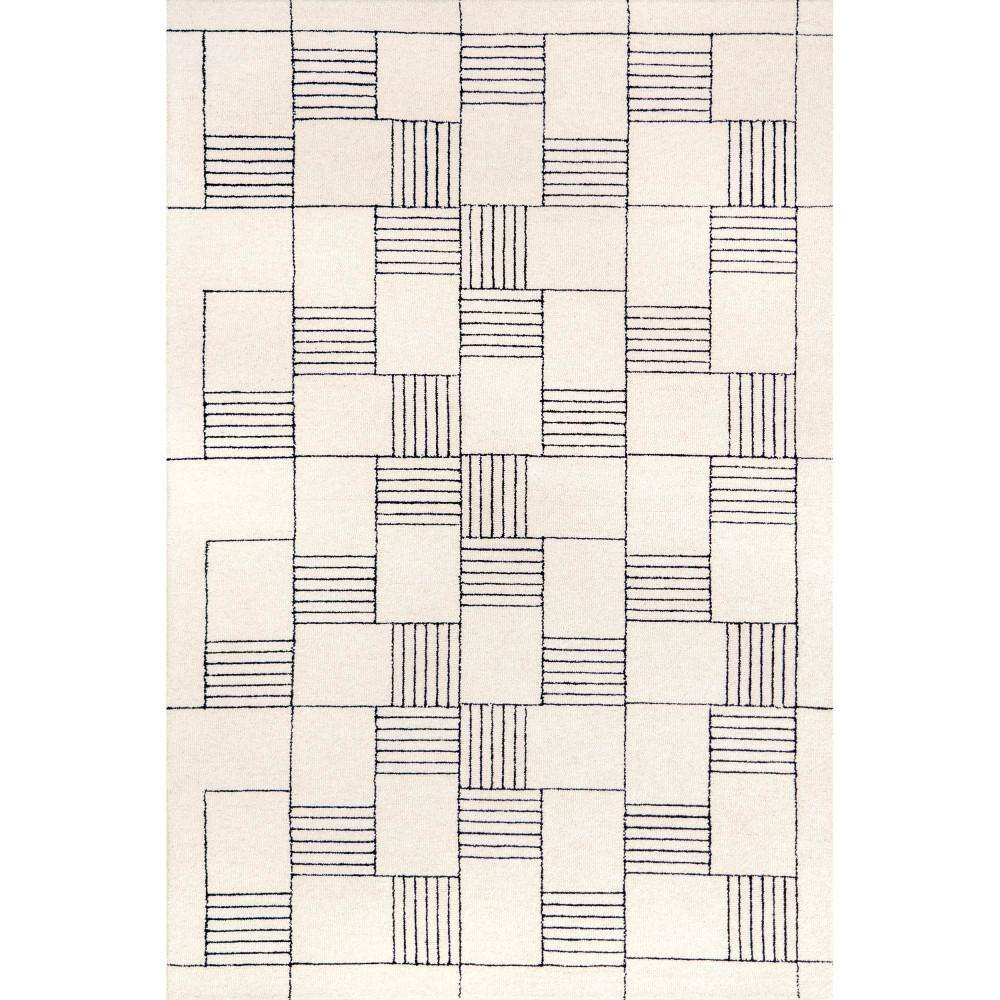 Danika Ivory 9' x 12' Handmade Wool Area Rug